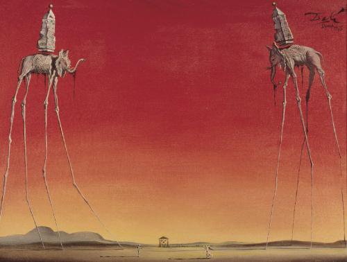 Dalí - The Elephants Art Masterpiece premium reproduction printed or painted