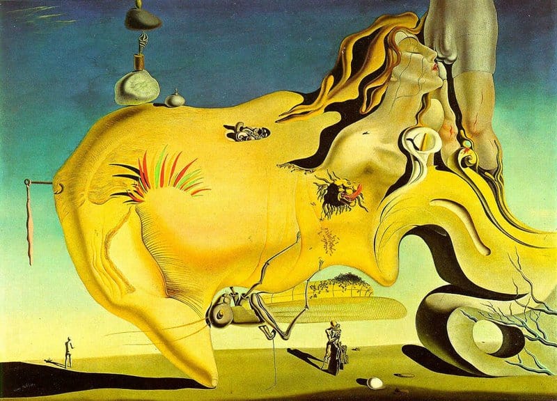 Salvador Dali - The Great Masturbator Surrealist Art premium reproduction printed or painted