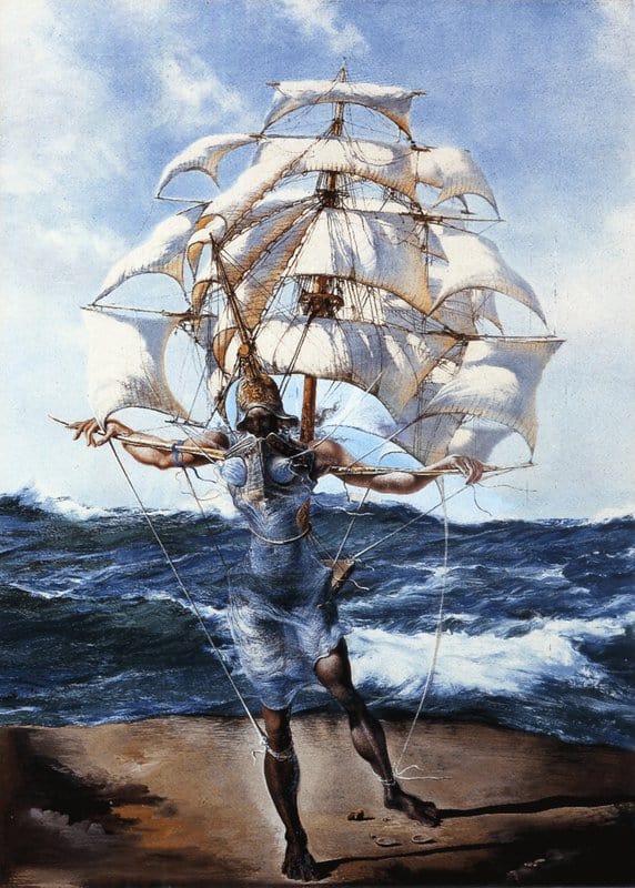 Salvador Dali - Vision of the Ship premium reproduction
