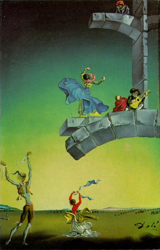 Dali - Spanish Dances in Surreal Landscapes premium reproduction printed or painted