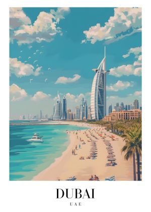 Dubai Skyline Serenity wall art
