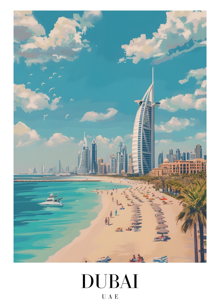 Dubai Skyline Serenity premium reproduction
