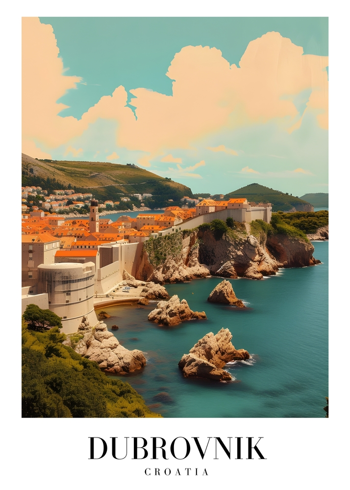 Dubrovnik: The Pearl of the Adriatic premium reproduction