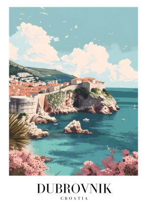 Dubrovnik Serenity - Coastal Artwork wall art