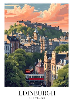 Edinburgh Castlescape - Timeless City Art wall art