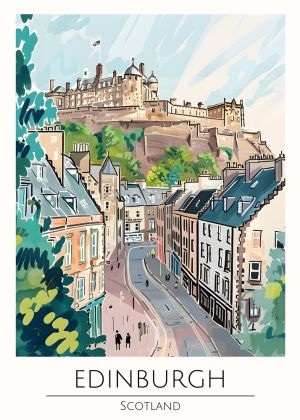 Edinburgh's Timeless Charm - Scenic Wall Art wall art