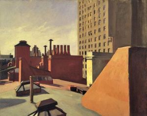 Edward Hopper - City Roofs Urban Landscape 1932 wall art