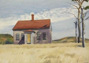 Edward Hopper - House and Trees Landscape Art wall art