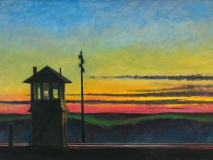 Edward Hopper - Railroad Sunset 1929 Wall Art wall art