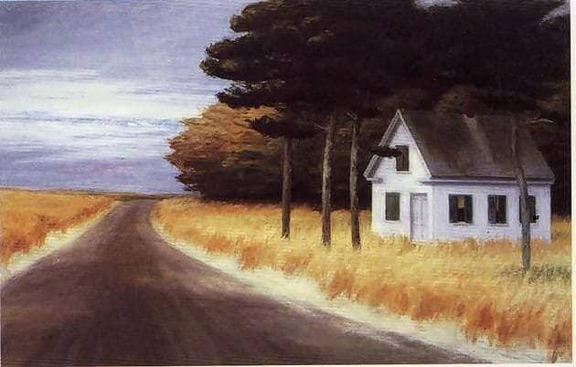 Edward Hopper – Solitude in Landscape Art premium reproduction