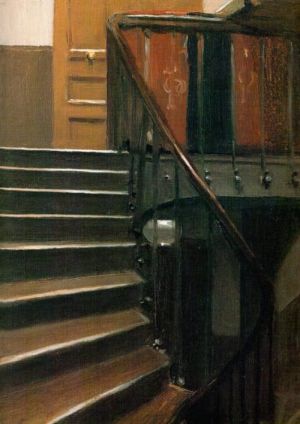 Edward Hopper - Stairway At 48 Rue De Lille, Paris Wall Art wall art