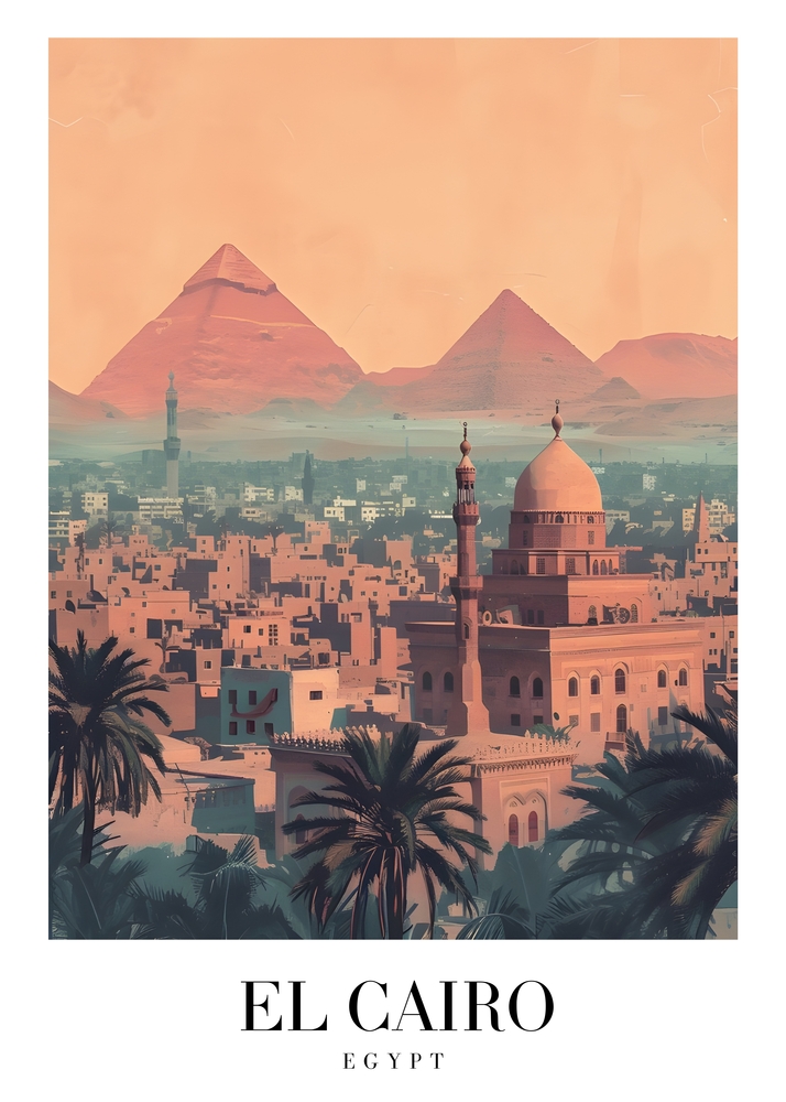 El Cairo - Timeless Horizon of Egypt premium reproduction