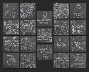 Fab Five Freddy, Keith Haring, Jean-Michel Basquiat - Untitled Collection 1981 wall art