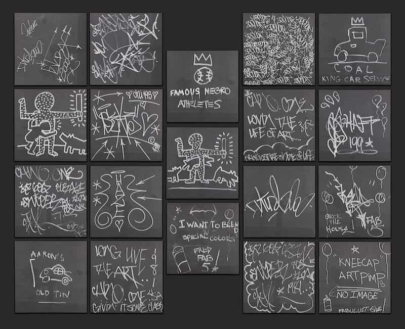 Fab Five Freddy, Keith Haring, Jean-Michel Basquiat - Untitled Collection 1981 premium reproduction