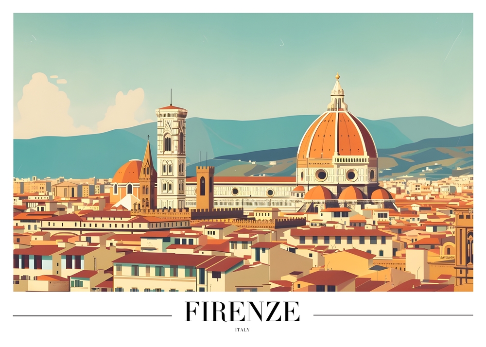 Florence Cathedral - Masterpiece of Renaissance Architecture premium reproduction