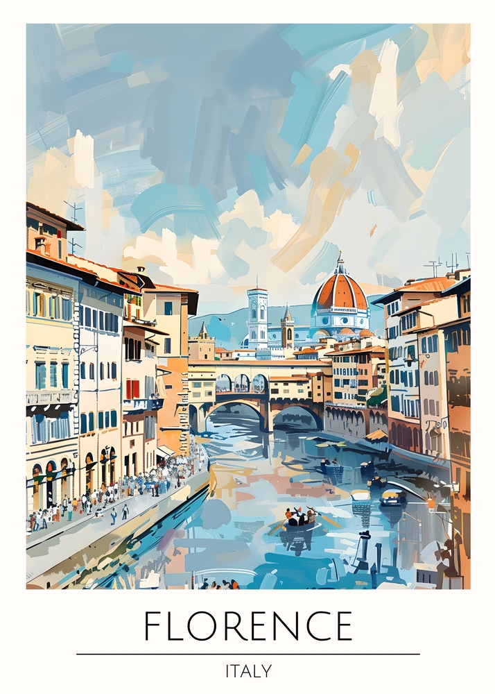 Florence - A Symphony of Light and Heritage premium reproduction