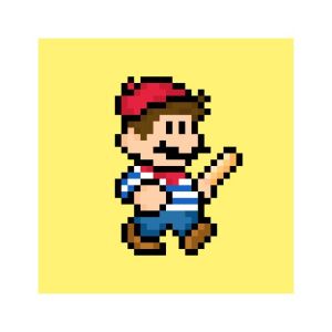 Pixelated Nostalgia: French Artisan Tribute wall art