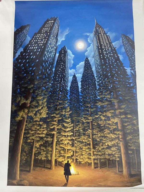 Rob Gonsalves Arboreal Office 100 X 67 Cm - Poppins Shop Atelier Study