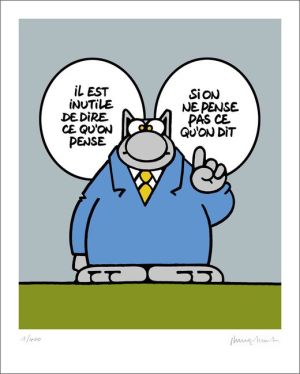 Geluck - Le Chat Philosophique Wall Art wall art