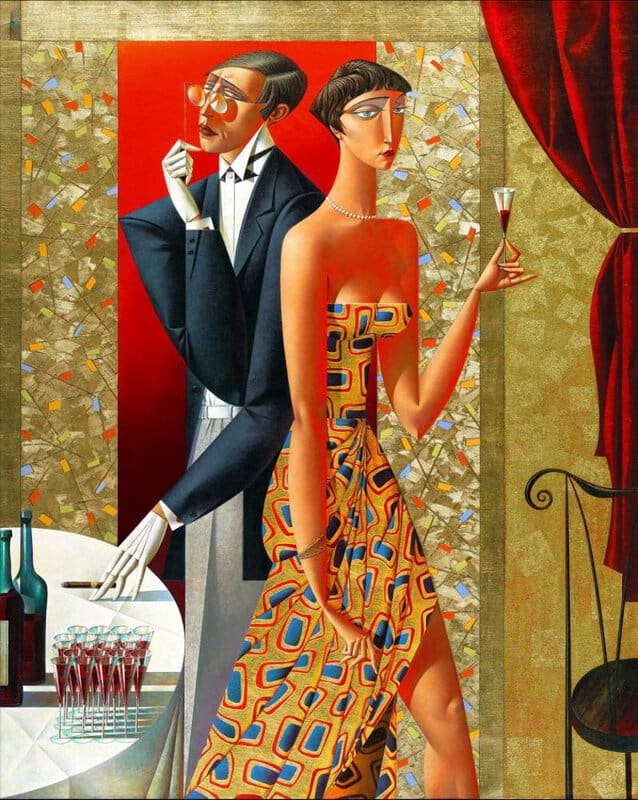 Georgy Kurasov - Autumn Cocktail Elegance Wall Art premium reproduction