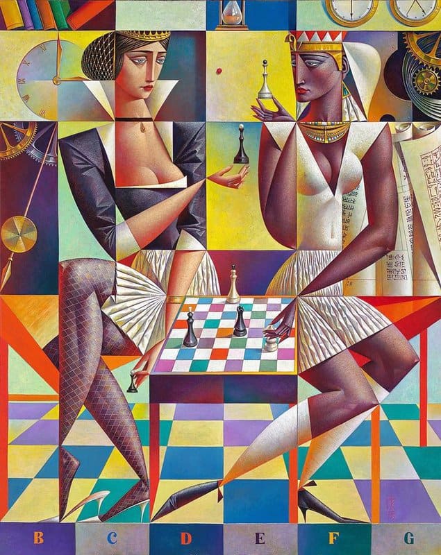 Georgy Kurasov - Chess Conundrum premium reproduction