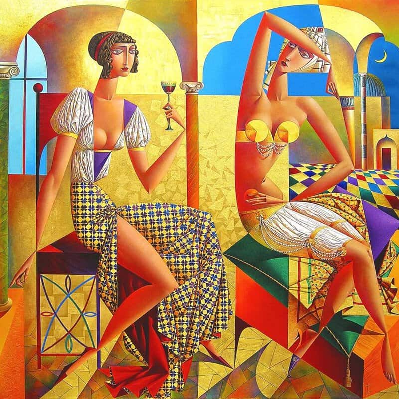 Georgy Kurasov - East And West Art Masterpiece premium reproduction
