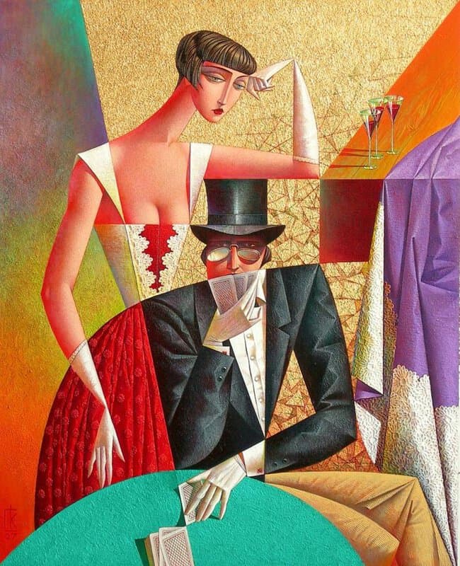 Georgy Kurasov - The Card Game premium reproduction