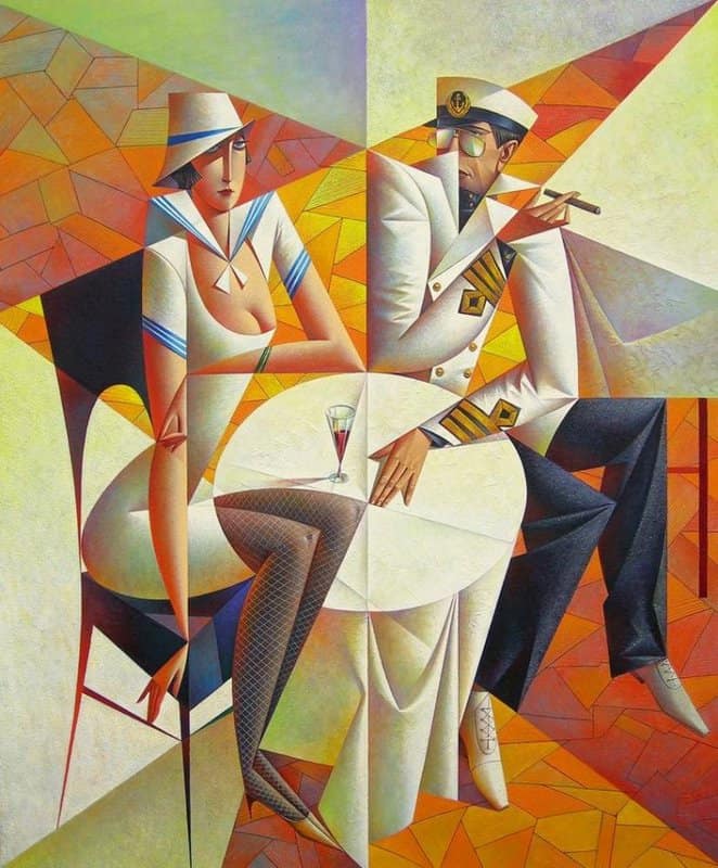 Georgy Kurasov - Girl and Captain Artistry premium reproduction