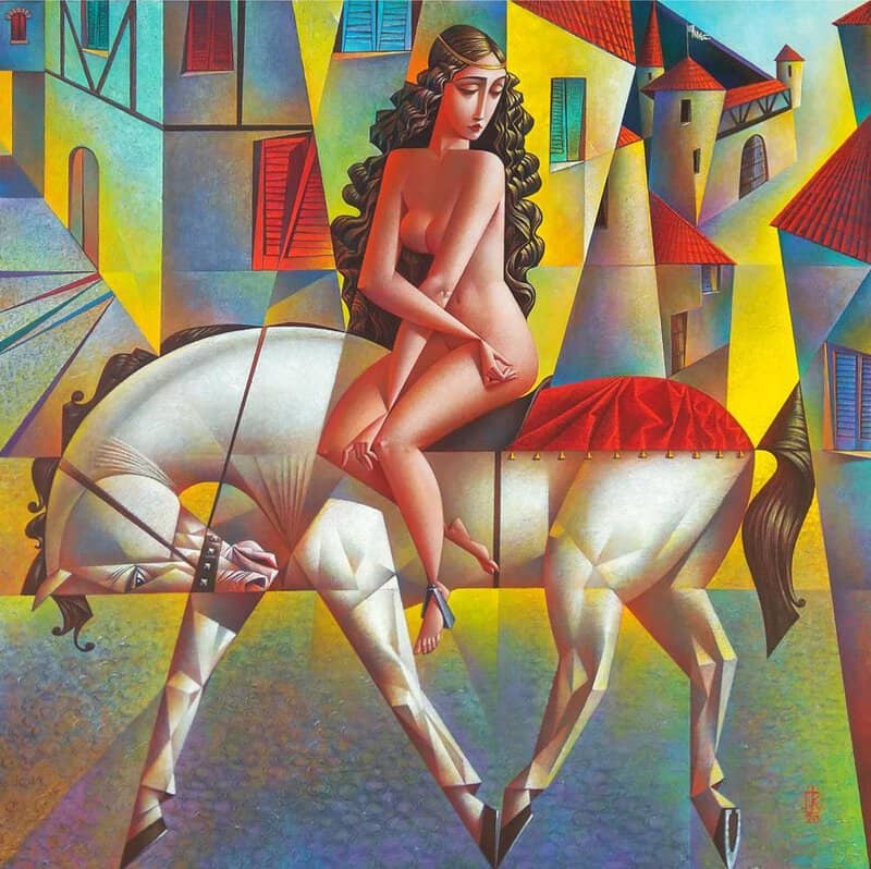 Georgy Kurasov - Lady Godiva Art Composition premium reproduction