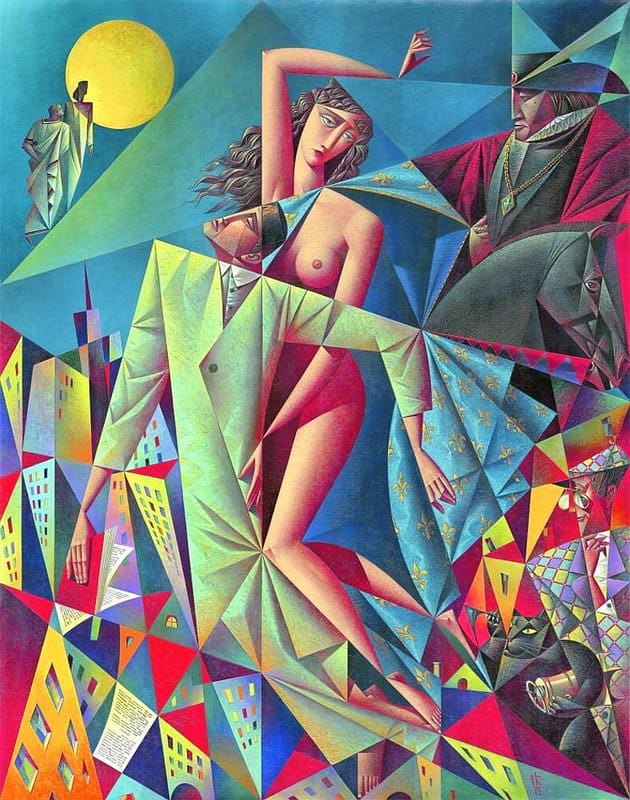 Georgy Kurasov - Master and Margarita Art Piece premium reproduction