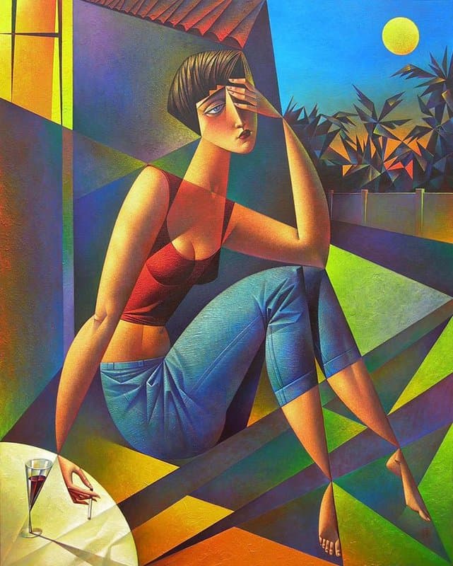 Georgy Kurasov - Moonlit Night Art Piece premium reproduction