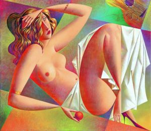 Georgy Kurasov - Cubist Nude Elegance wall art