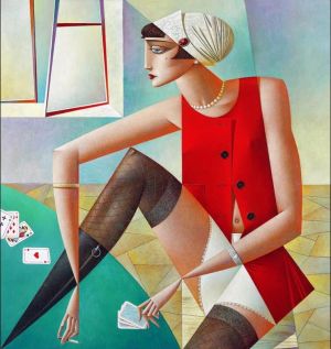 Georgy Kurasov - The Queen Of Spades Art Gallery Masterpiece wall art