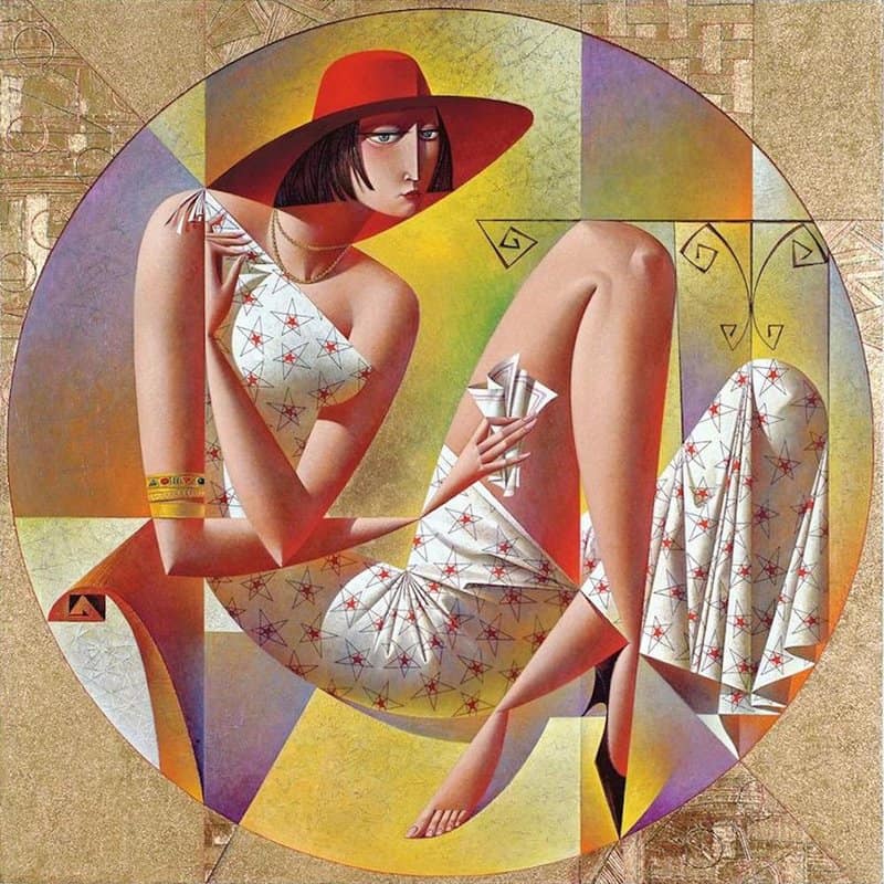 Georgy Kurasov - Contemporary Tondo Art premium reproduction