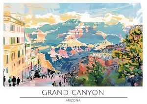 Vibrant Echoes of the Grand Canyon – Arizona Landscape wall art