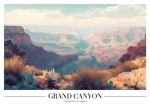 Ethereal Majesty: The Grand Canyon Vista wall art