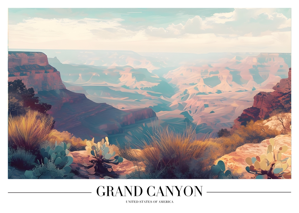 Ethereal Majesty: The Grand Canyon Vista premium reproduction