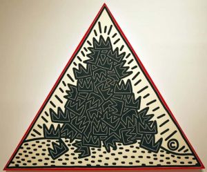 Keith Haring - Crown Pile Homage to Basquiat 1988 wall art