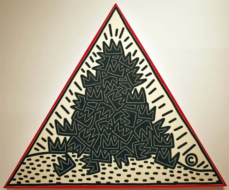 Keith Haring - Crown Pile Homage to Basquiat 1988 premium reproduction