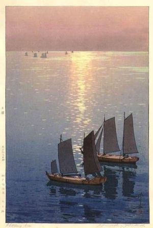 Hiroshi Yoshida - Glittering Sea 1926 Art Print wall art
