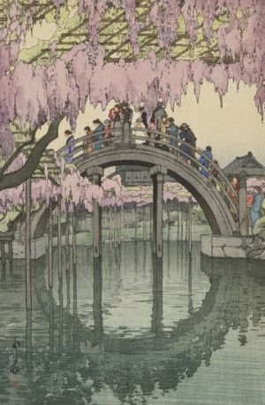 Hiroshi Yoshida - Kameido Bridge Artwork 1927 wall art