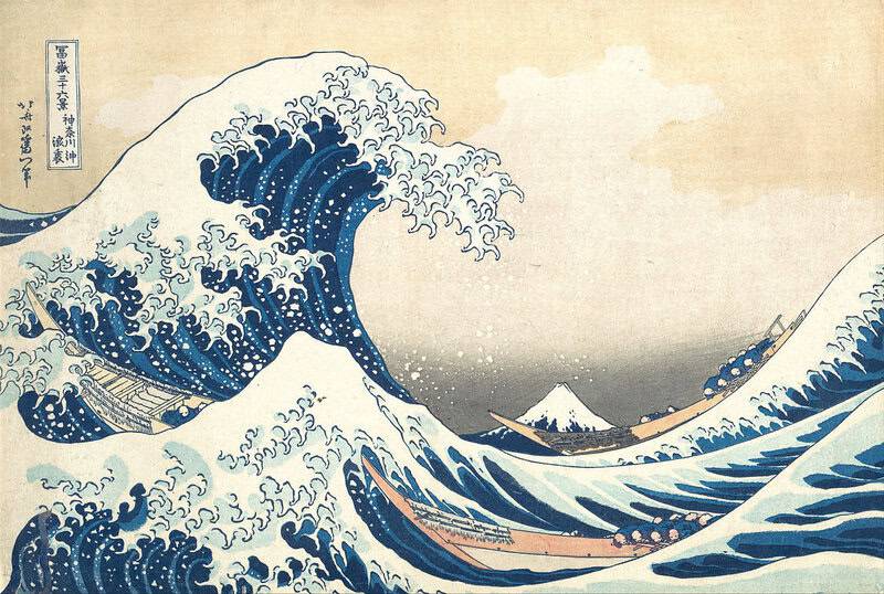 Hokusai - The Great Wave off Kanagawa: Iconic Woodblock Art premium reproduction