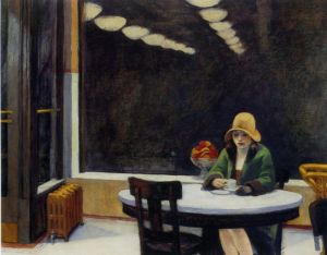Edward Hopper - Automat Art Masterpiece wall art