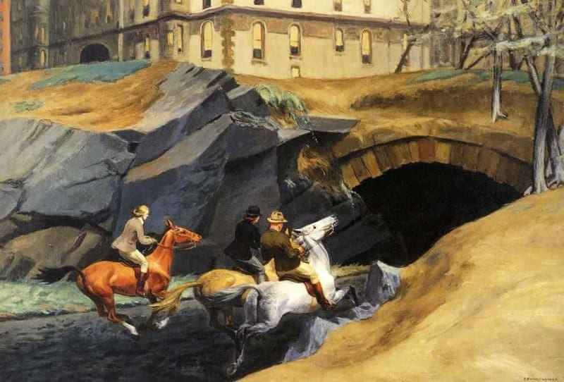 Edward Hopper - Bridle Path, Central Park 1939 premium reproduction