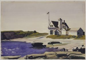 Edward Hopper - Coast Guard Station, Two Lights, Maine wall art