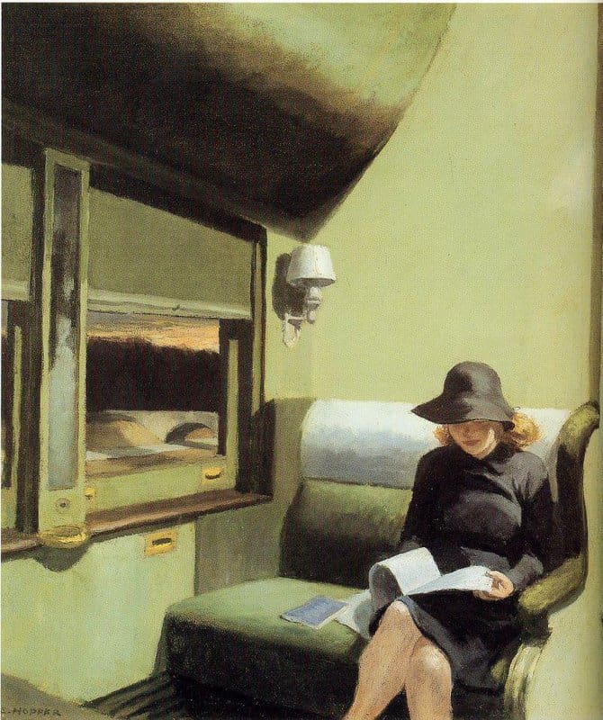 Edward Hopper - Compartment C, Car 193 premium reproduction printed or painted