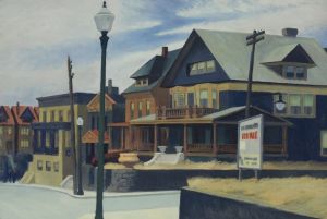 Edward Hopper - East Wind Over Weehawken wall art