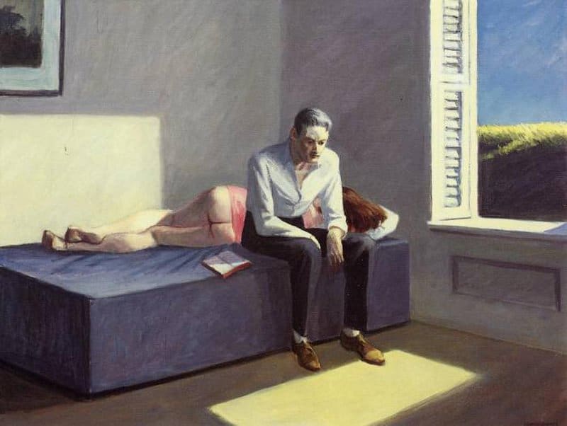 Edward Hopper - Excursion Into Philosophy Art premium reproduction printed or painted