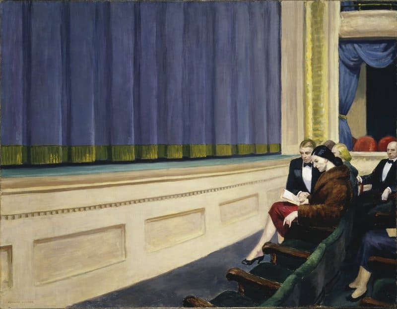 Edward Hopper - First Row Orchestra Painting premium reproduction printed or painted