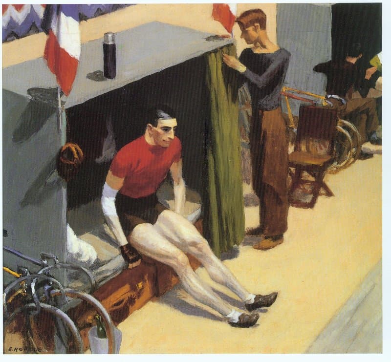 Edward Hopper - French Six Day Bicycle Rider Painting premium reproduction printed or painted